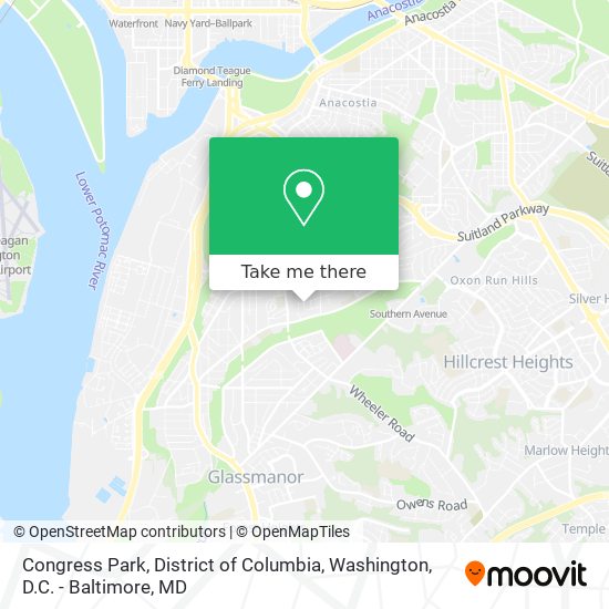 Congress Park, District of Columbia map