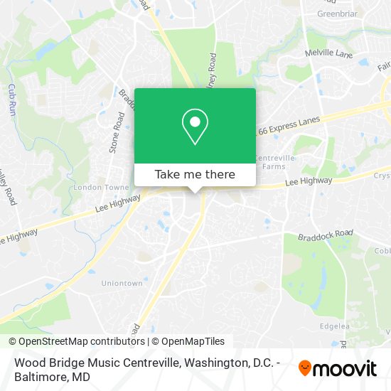 Mapa de Wood Bridge Music Centreville