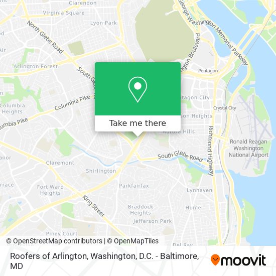 Mapa de Roofers of Arlington