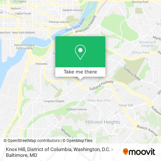 Mapa de Knox Hill, District of Columbia