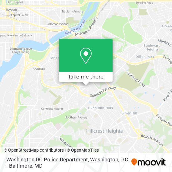 Mapa de Washington DC Police Department