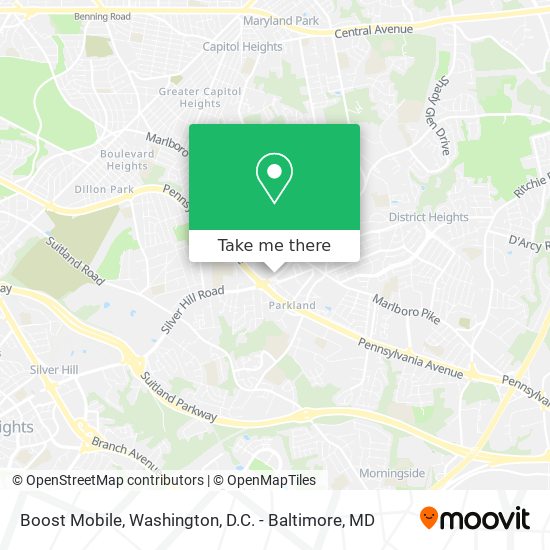 Boost Mobile map