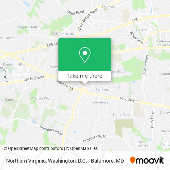 Mapa de Northern Virginia