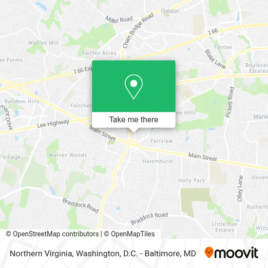 Northern Virginia map