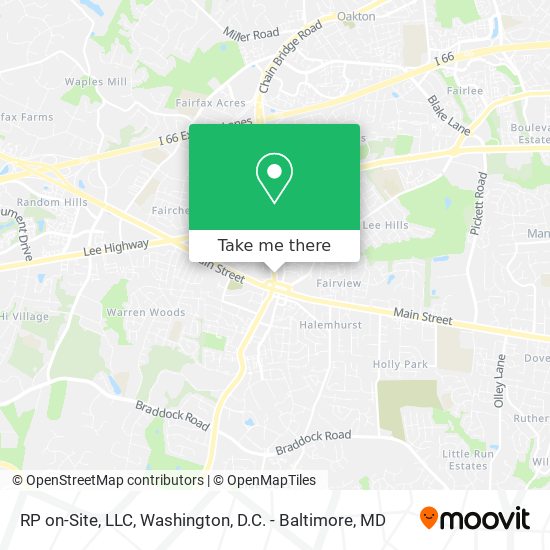Mapa de RP on-Site, LLC