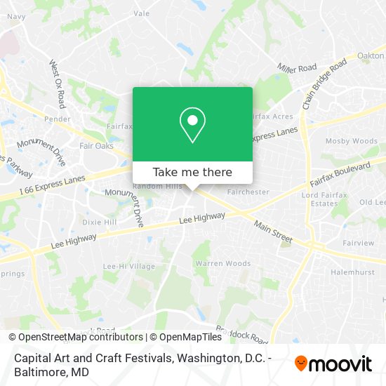 Capital Art and Craft Festivals map