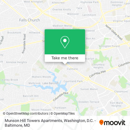 Mapa de Munson Hill Towers Apartments