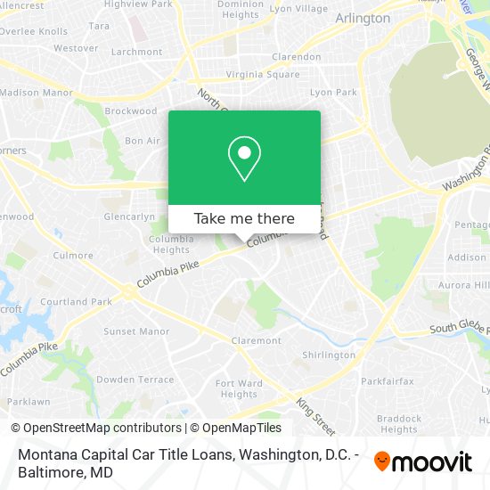 Mapa de Montana Capital Car Title Loans