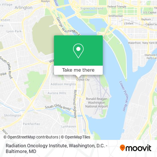 Mapa de Radiation Oncology Institute