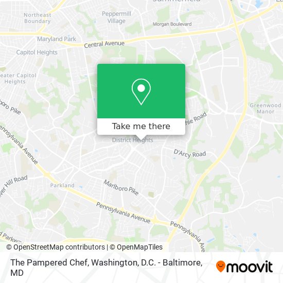 The Pampered Chef map
