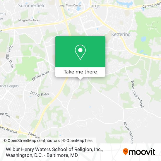 Wilbur Henry Waters School of Religion, Inc. map