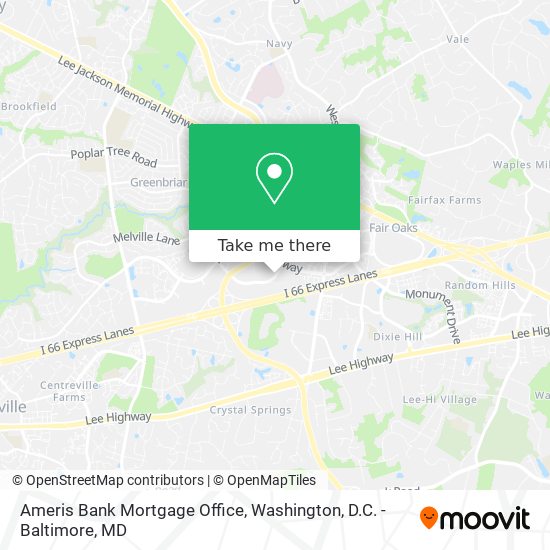 Ameris Bank Mortgage Office map