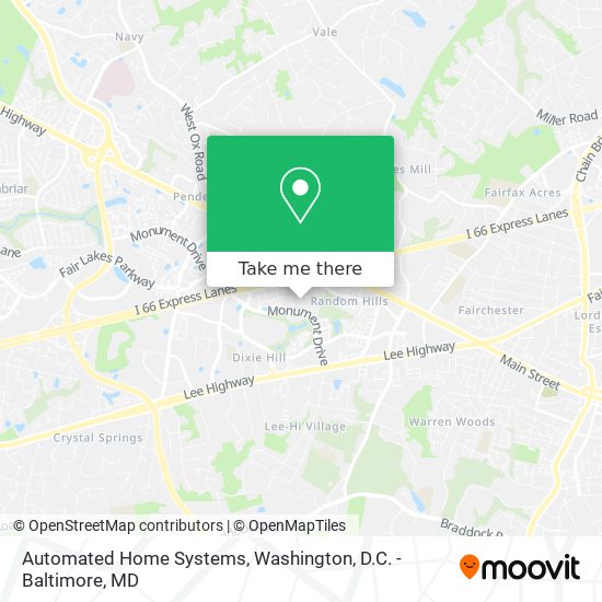 Automated Home Systems map