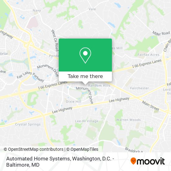 Mapa de Automated Home Systems