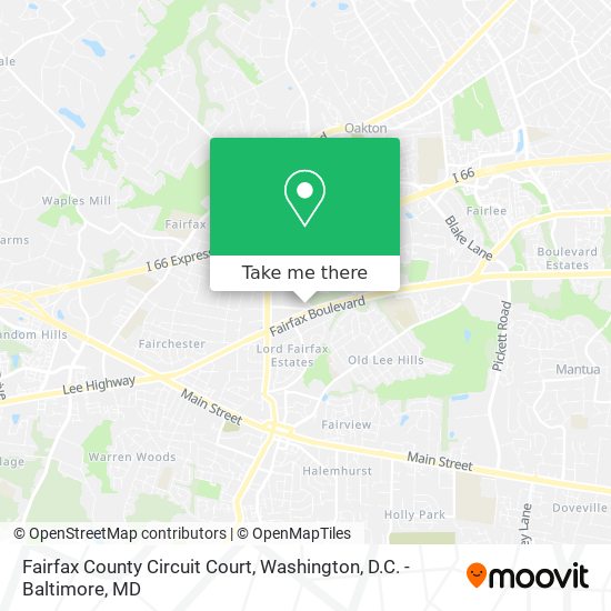 Fairfax County Circuit Court map