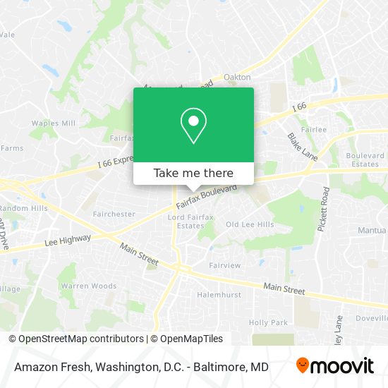 Amazon Fresh map