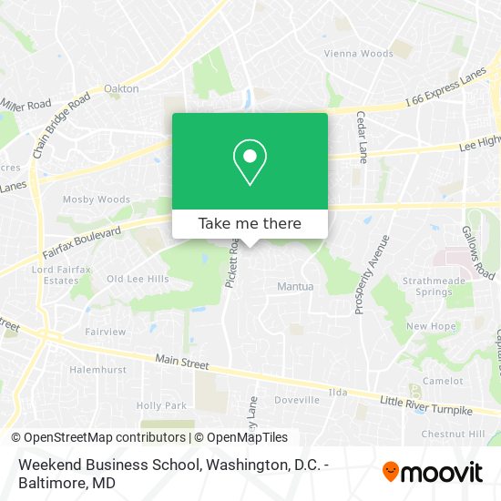 Weekend Business School map