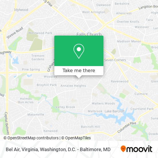 Mapa de Bel Air, Virginia