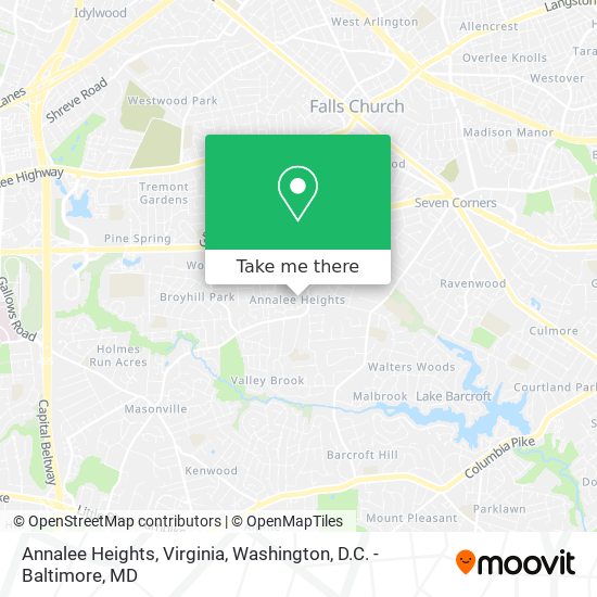 Annalee Heights, Virginia map