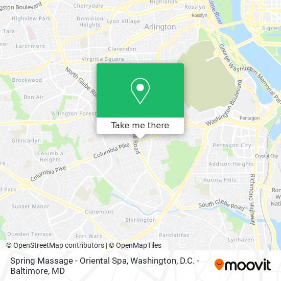 Spring Massage - Oriental Spa map
