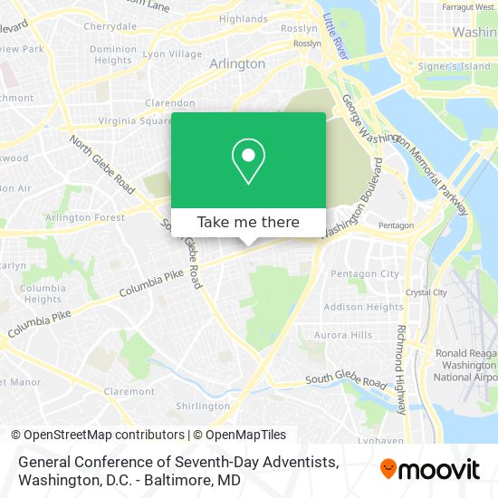 General Conference of Seventh-Day Adventists map