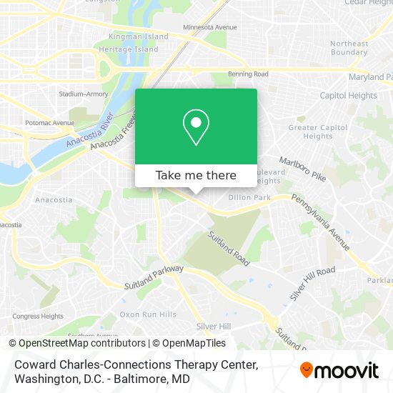 Mapa de Coward Charles-Connections Therapy Center