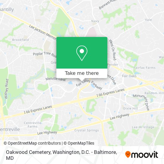 Oakwood Cemetery map