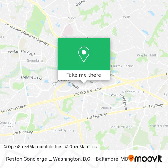 Mapa de Reston Concierge L