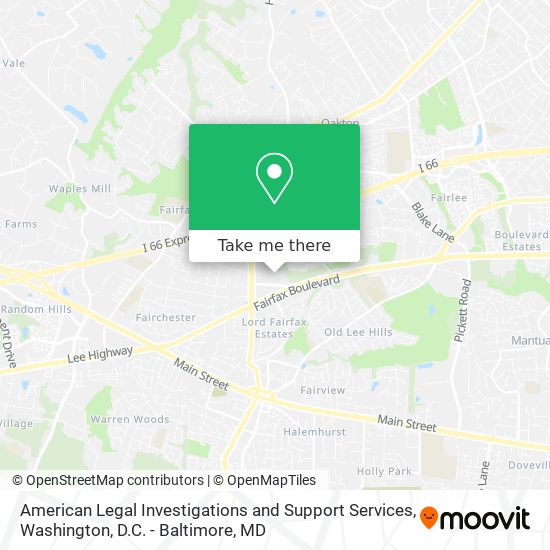 Mapa de American Legal Investigations and Support Services