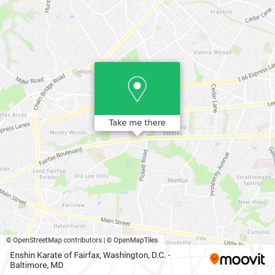 Enshin Karate of Fairfax map