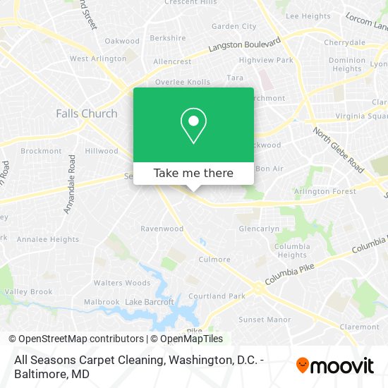 All Seasons Carpet Cleaning map