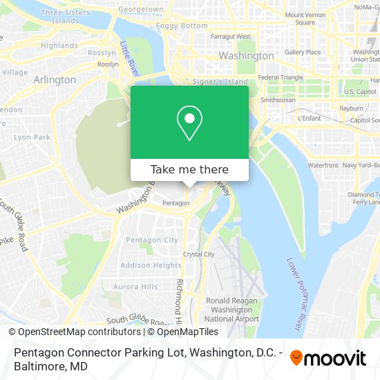 Mapa de Pentagon Connector Parking Lot