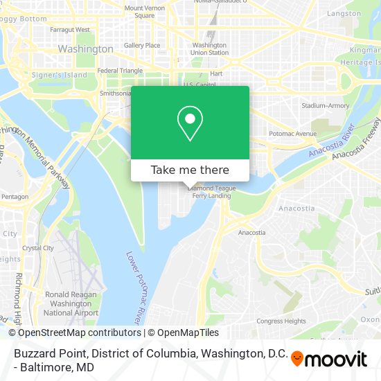Mapa de Buzzard Point, District of Columbia