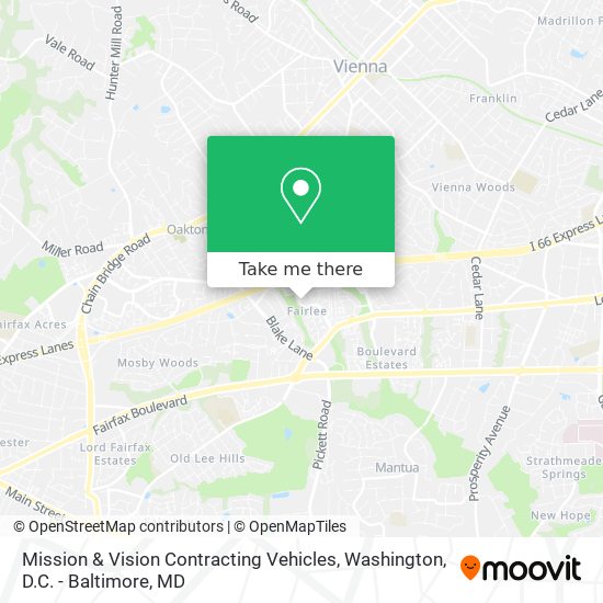 Mission & Vision Contracting Vehicles map