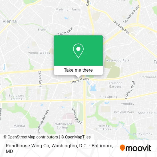 Roadhouse Wing Co map