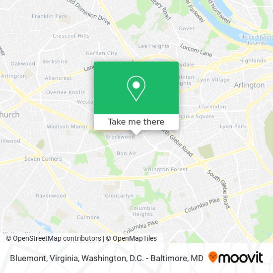 Mapa de Bluemont, Virginia