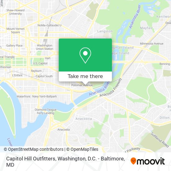 Mapa de Capitol Hill Outfitters