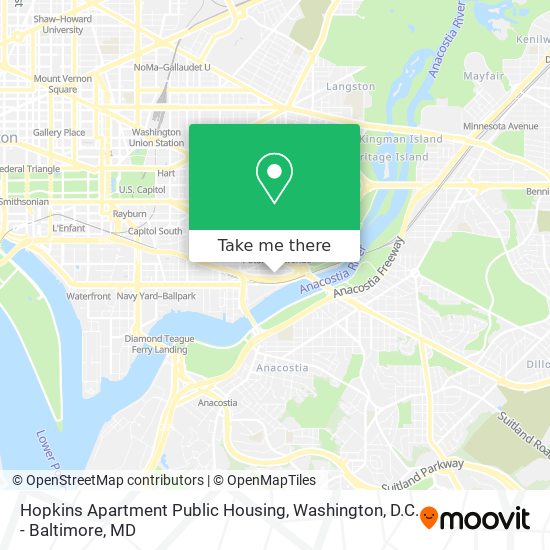 Mapa de Hopkins Apartment Public Housing