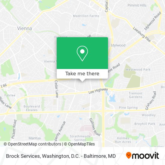 Brock Services map
