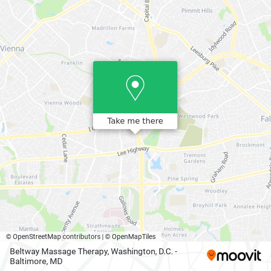 Mapa de Beltway Massage Therapy