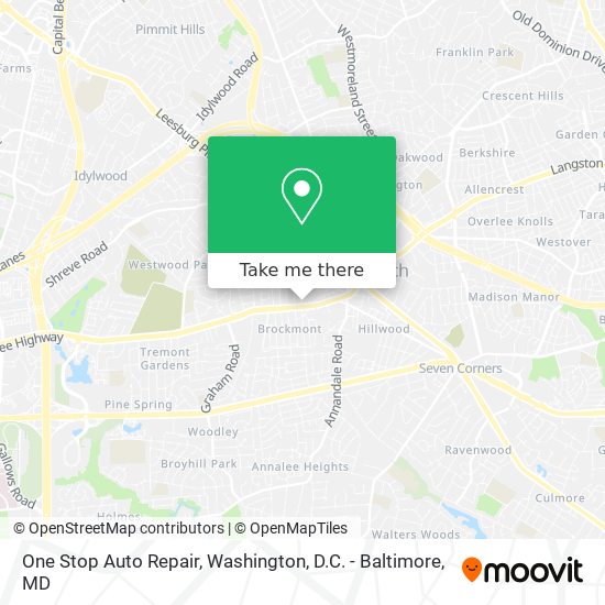 One Stop Auto Repair map