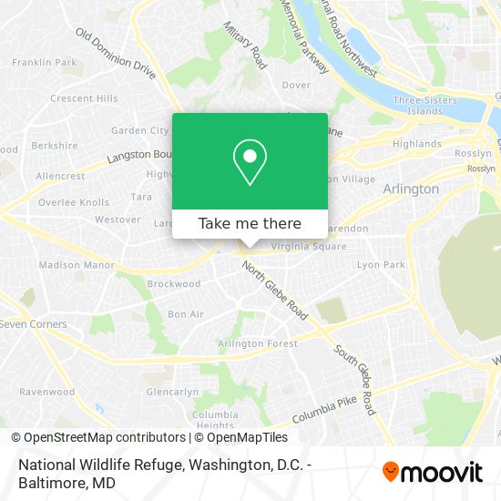 National Wildlife Refuge map