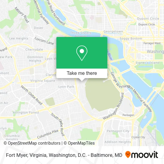 Fort Myer, Virginia map