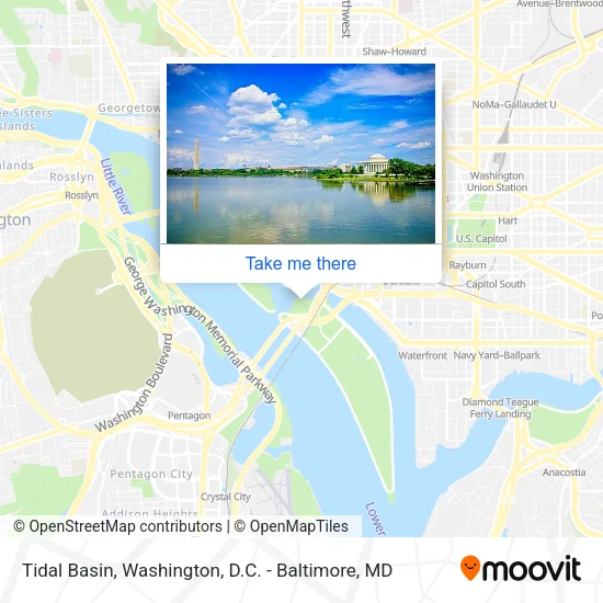 Tidal Basin map