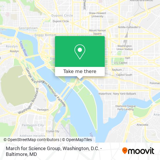 Mapa de March for Science Group