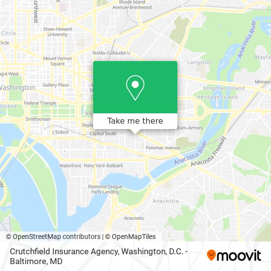 Mapa de Crutchfield Insurance Agency