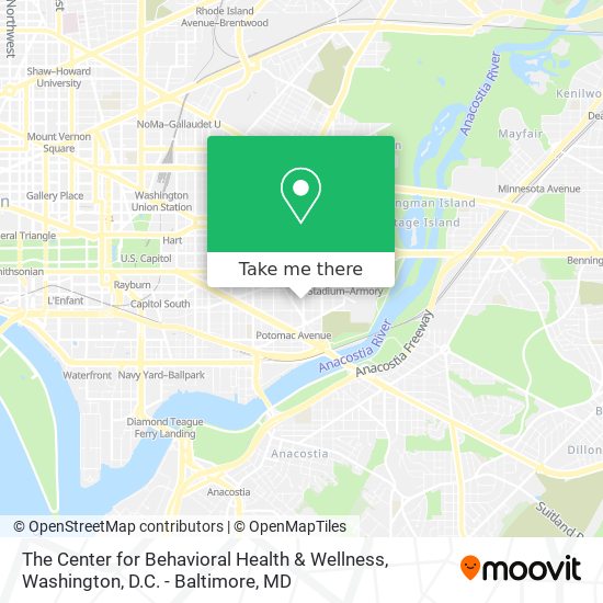 Mapa de The Center for Behavioral Health & Wellness