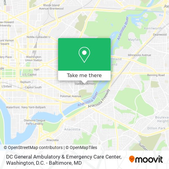 Mapa de DC General Ambulatory & Emergency Care Center