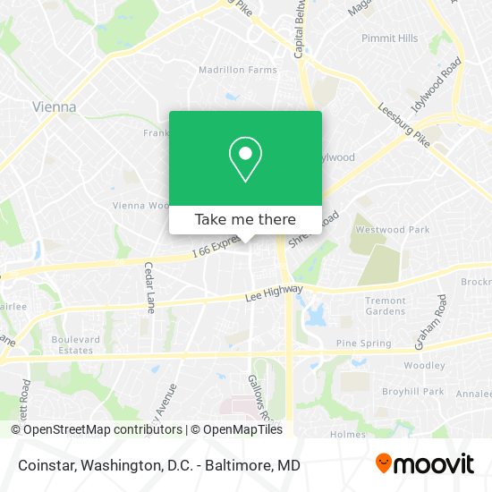 Coinstar map