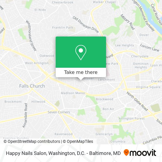 Mapa de Happy Nails Salon
